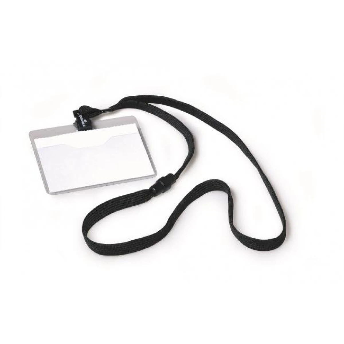 Visačka s čiernym remienkom DURABLE 90x60mm 10ks 