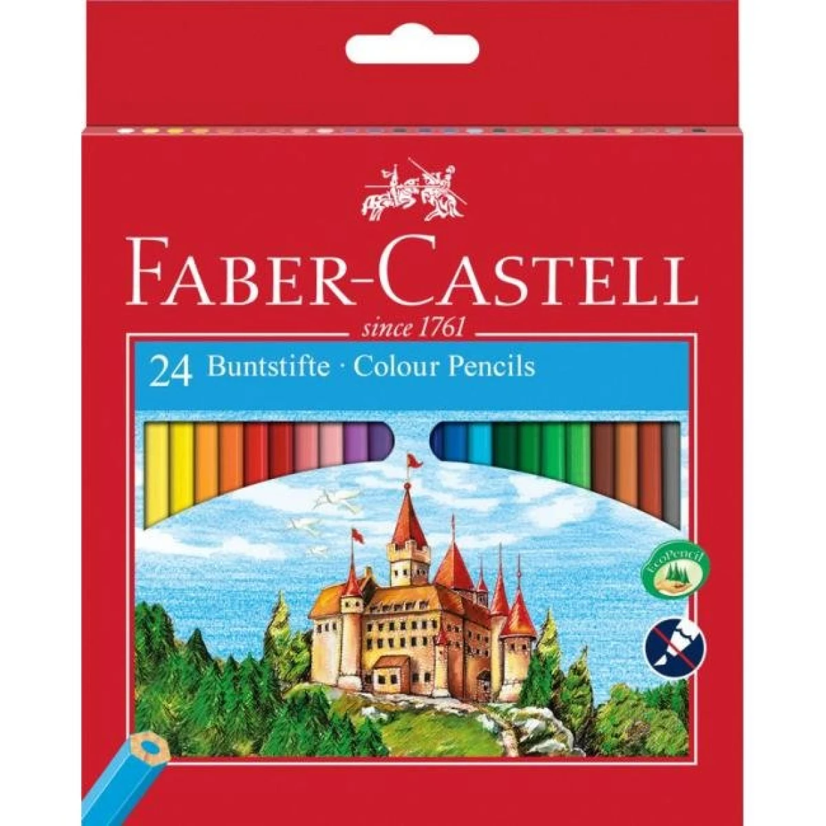 Farbičky Faber Castell drevené, 24 ks 