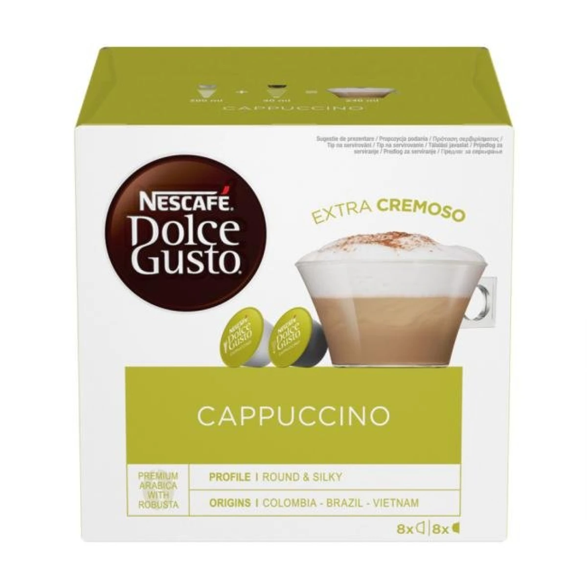 Kávové kapsule DOLCE GUSTO Cappuccino (16 ks) 