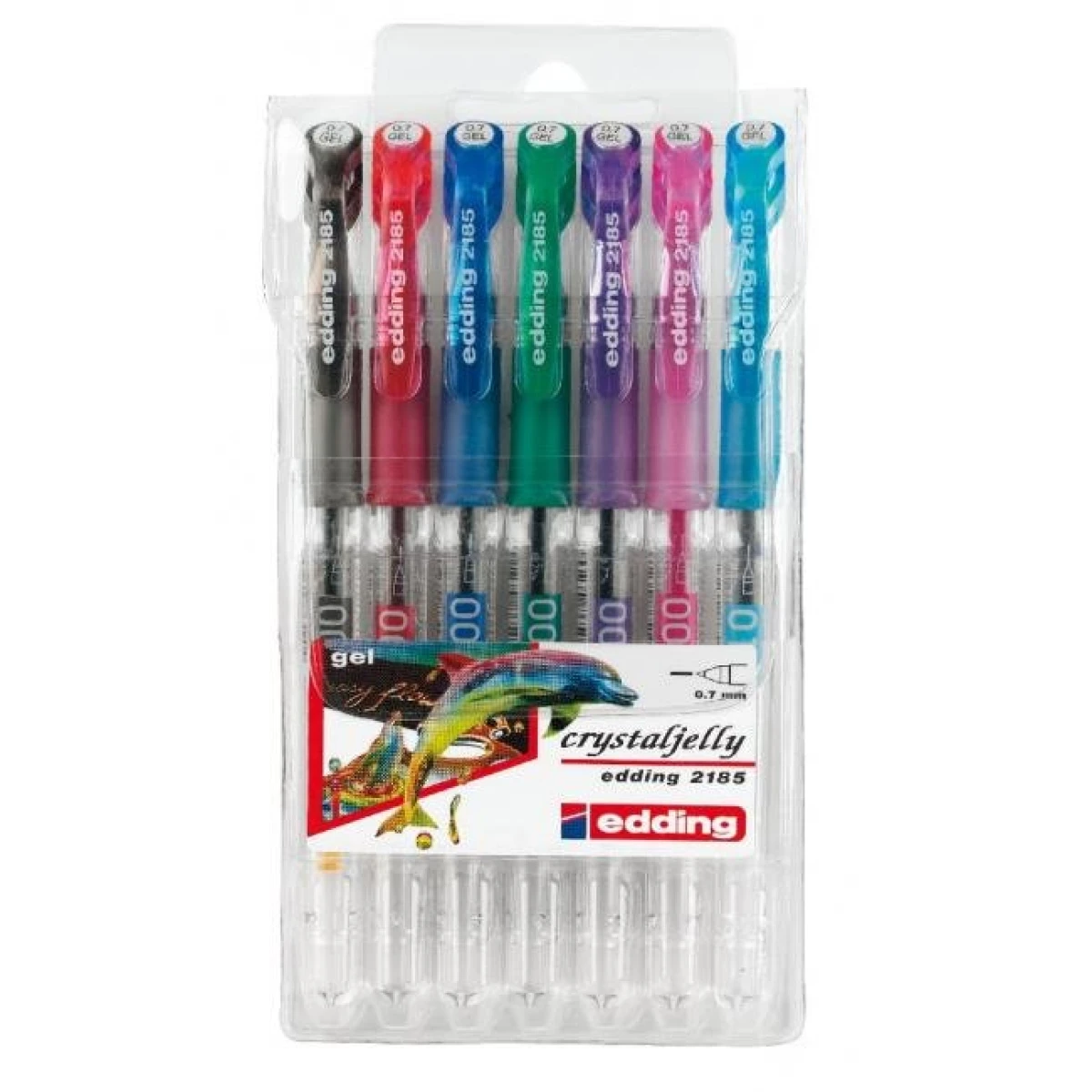 Sada gélových rollerov edding 2185/7S štandardné farby 