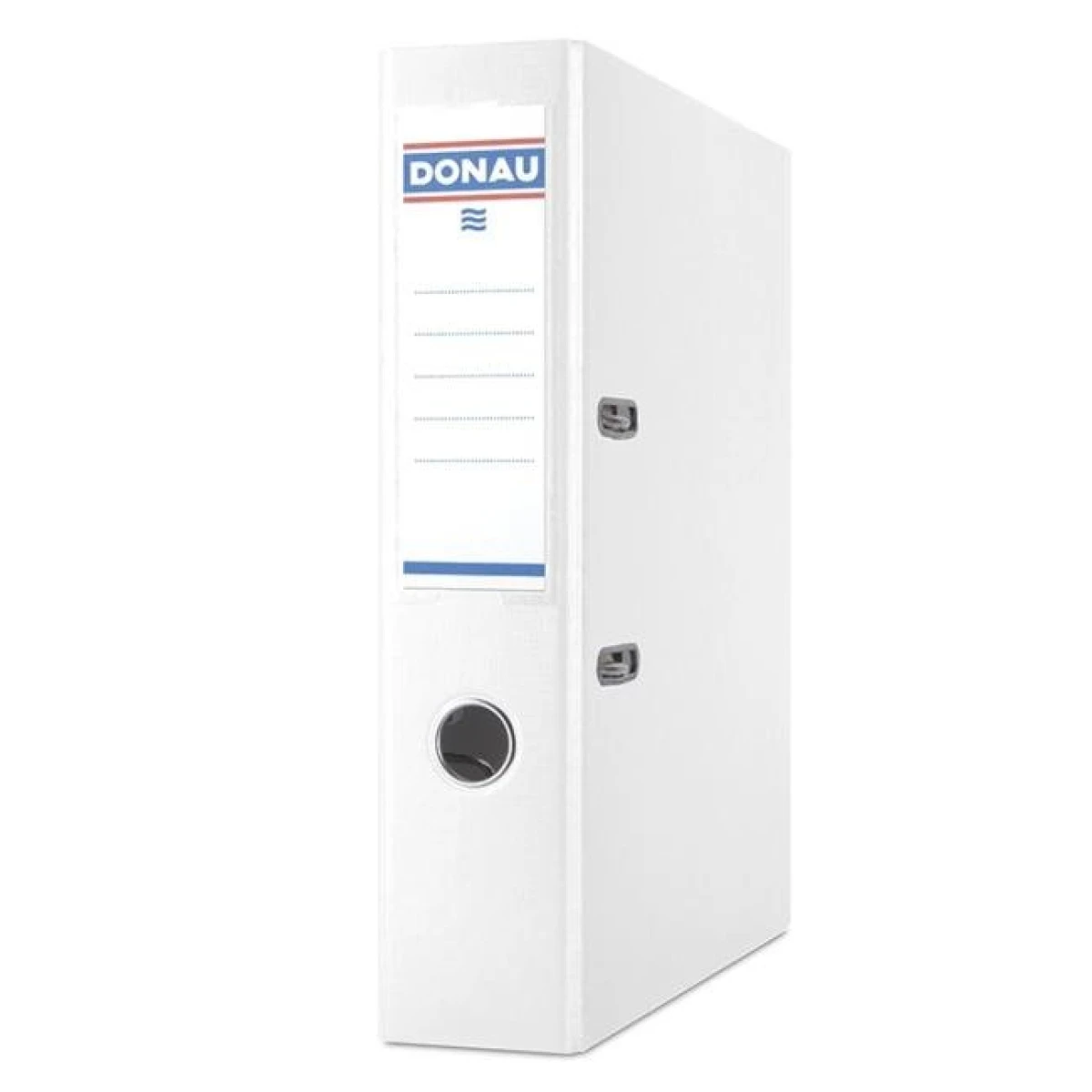 Zakladač pákový DONAU Master, kartón a fólia, A4/75 mm, biely 