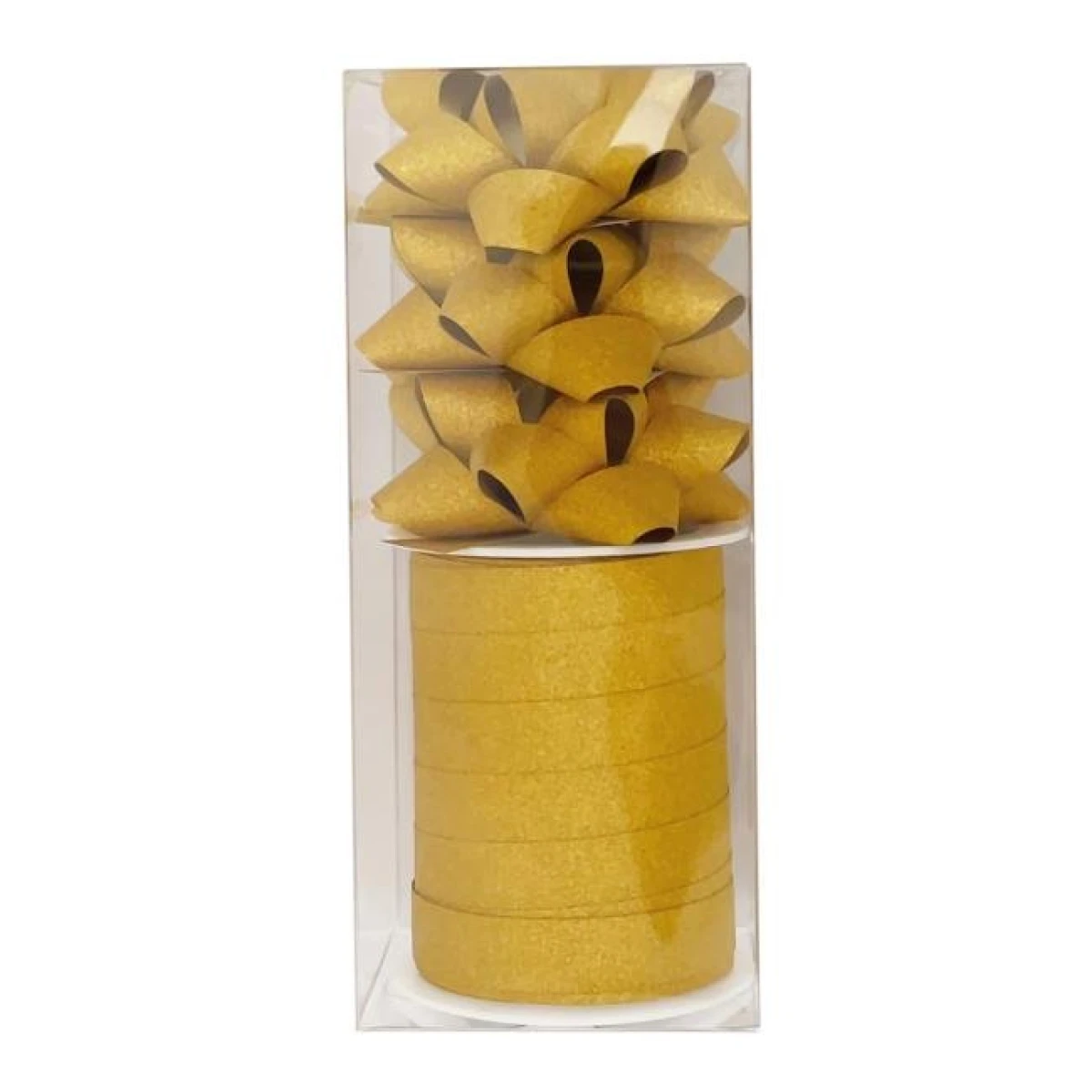 Malá vianočná súprava na balenie darčekov zlatá 