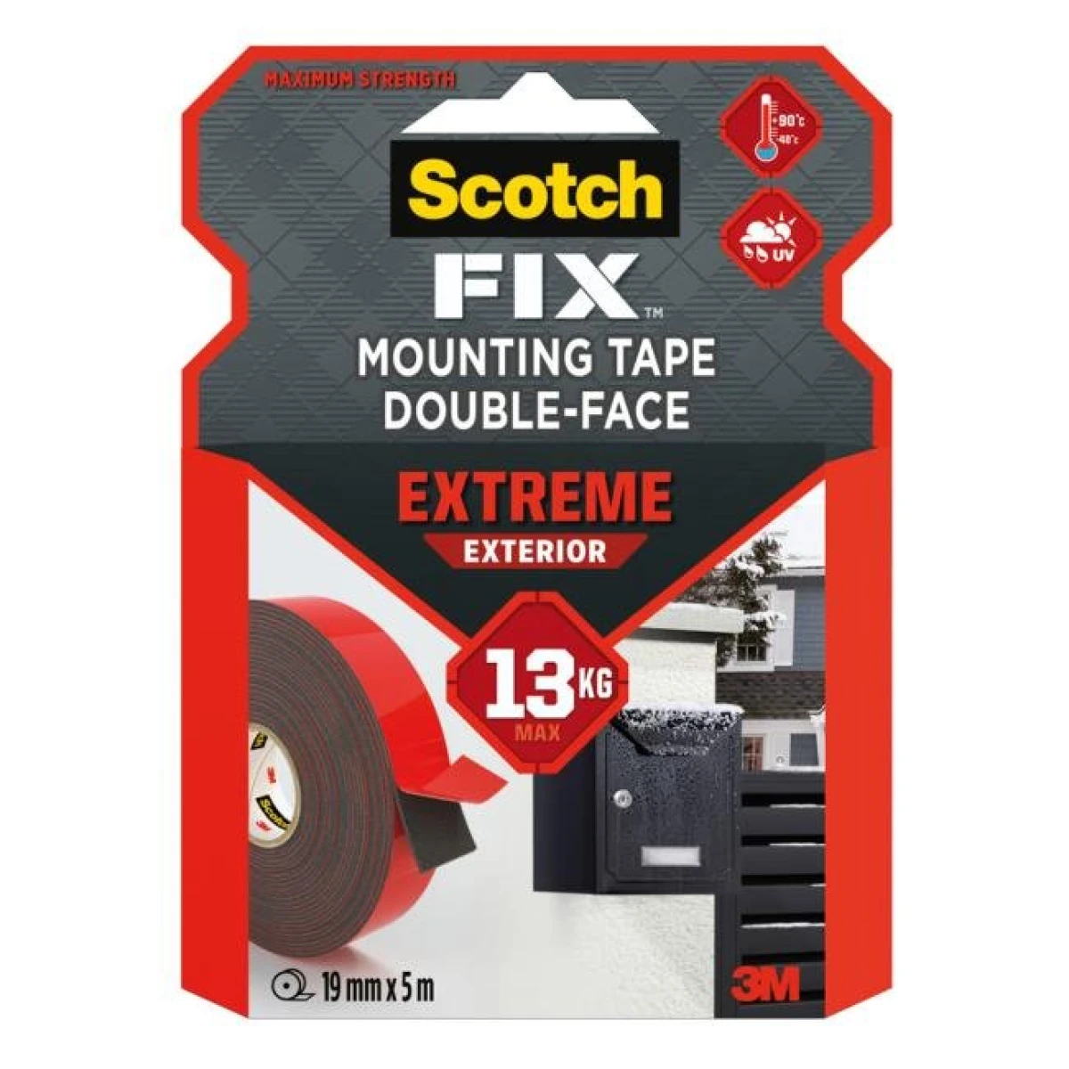 Montážna páska Scotch do exteriéru superodolná, 19 mm x 5 m 