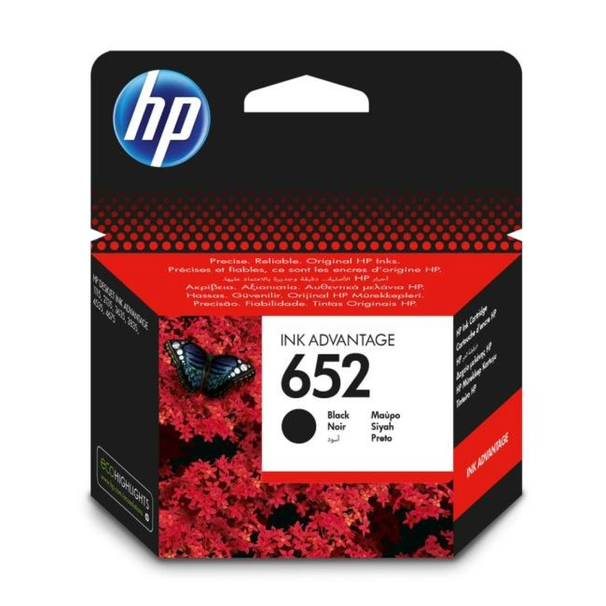 Atramentová náplň HP F6V25AE HP 652 black (360 str.) pre DeskJet Ink Advantage 1115/2135/3635/3775