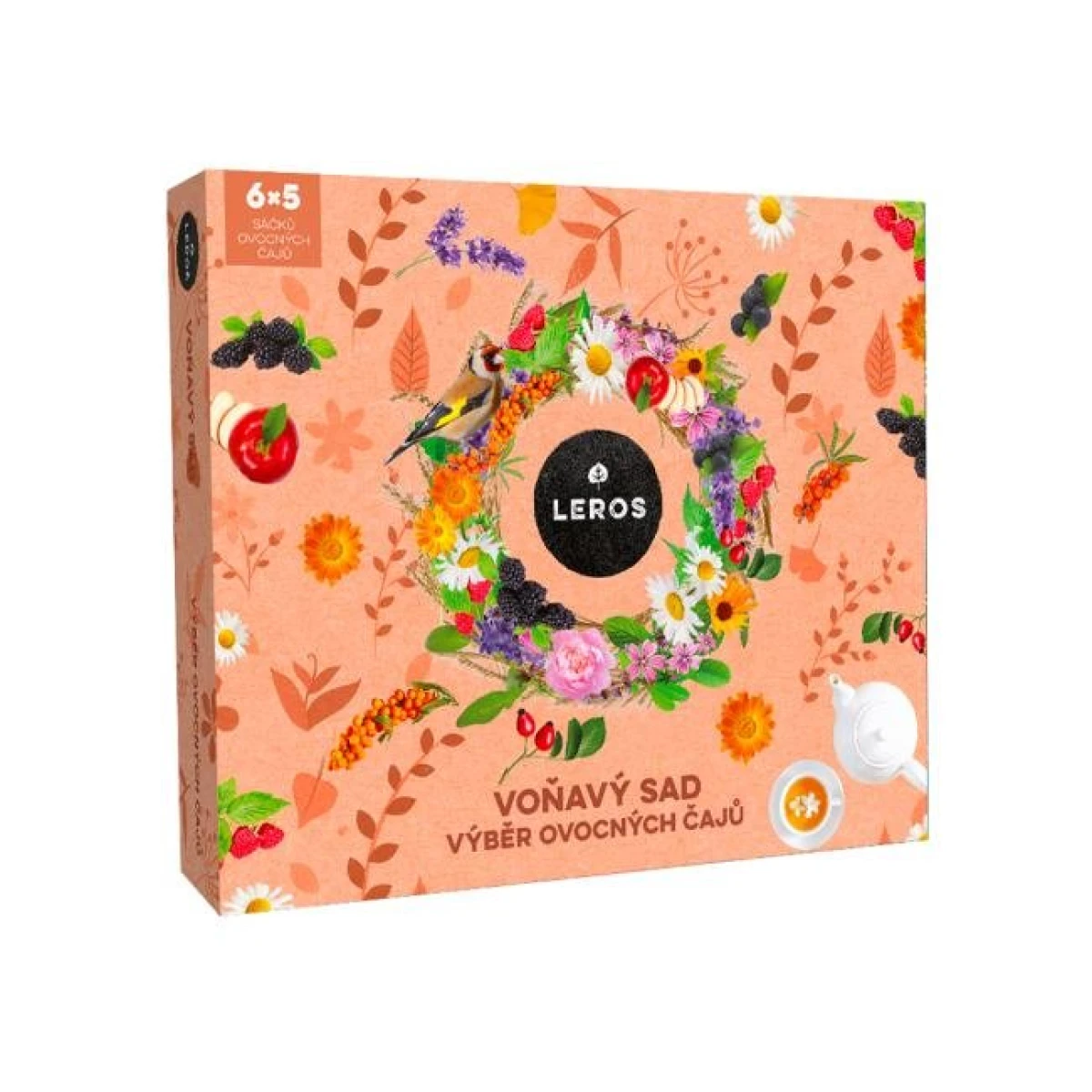 Kolekcia čajov LEROS Voňavý Sad 6 x 5 vrecúšok, 60g 