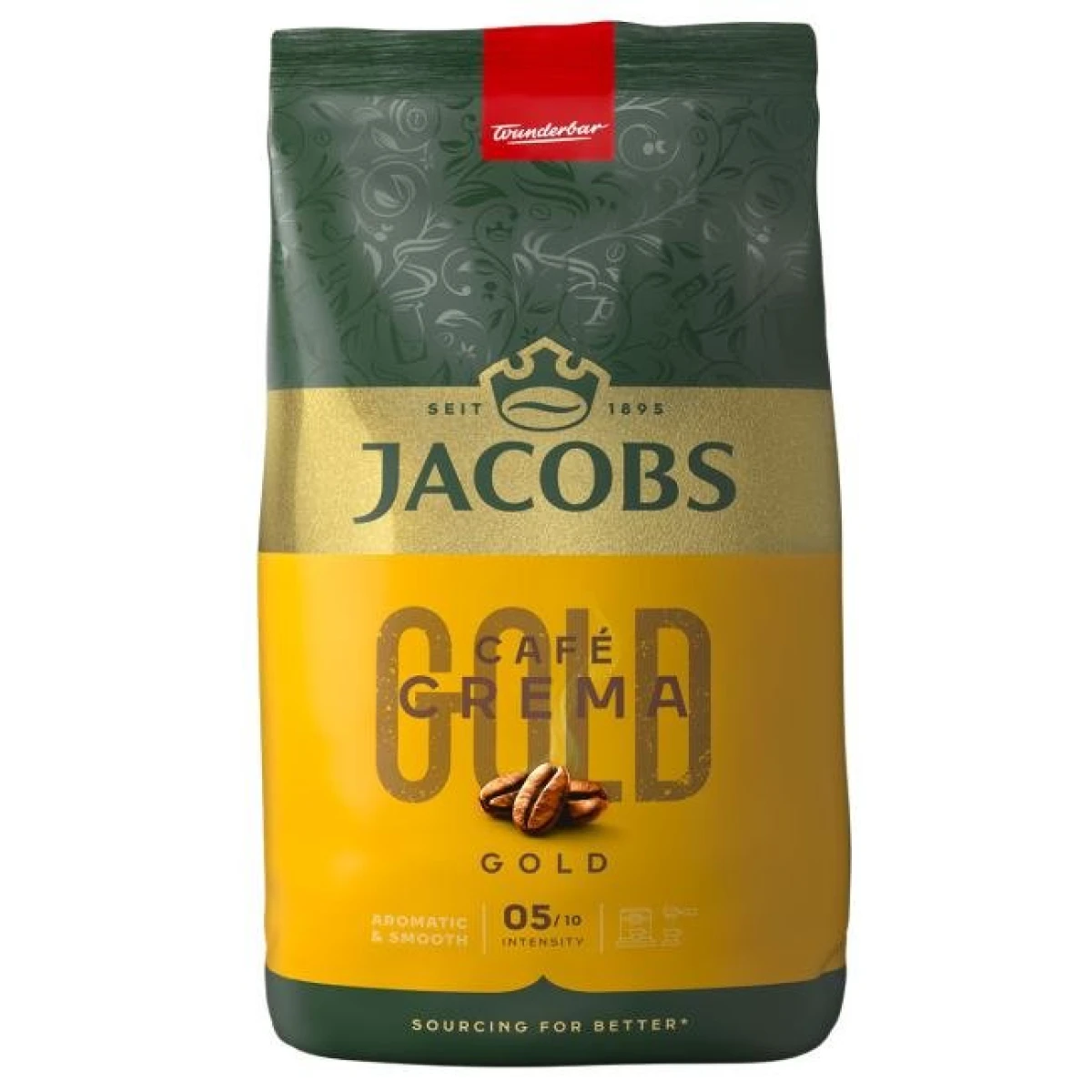 Káva JACOBS Crema Gold zrnková 1 kg 