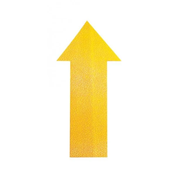 Podlahové značenie ŠÍPKA žlté 10ks 