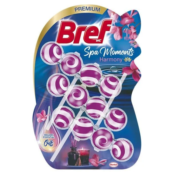Bref WC závesný blok tuhý 3 x 50 g Spa moments Harmony 