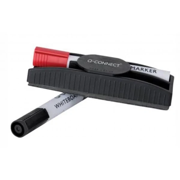 Sada doplnkov k tabuliam Q-CONNECT stierka červený a čierny popisovač 