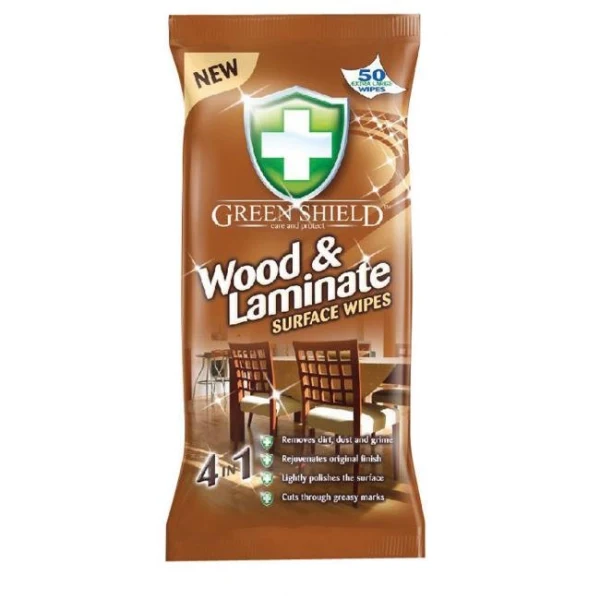 Green Shield čistiace utierky na drevo/laminát 50/70 kusov 
