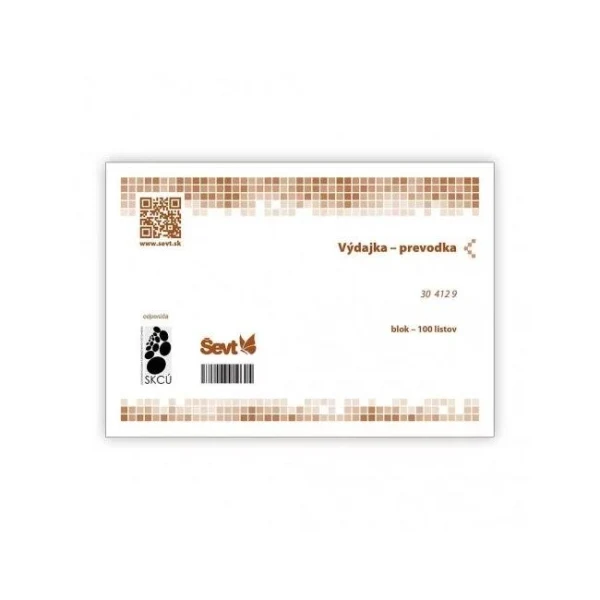 Výdajka - prevodka, A5, 100 listov 