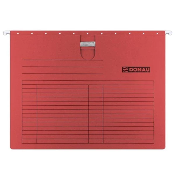 Závesný obal s rýchloviazačom DONAU červený 