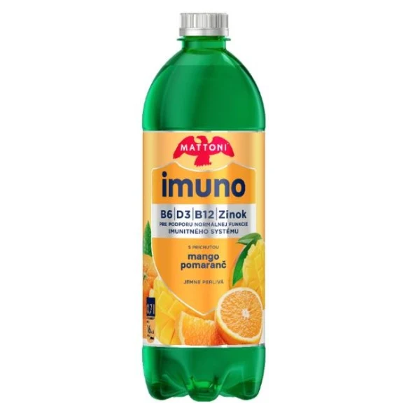 Minerálna voda MATTONI IMUNO jemne sýtená mango,pomaranč 6 x 0,7l 