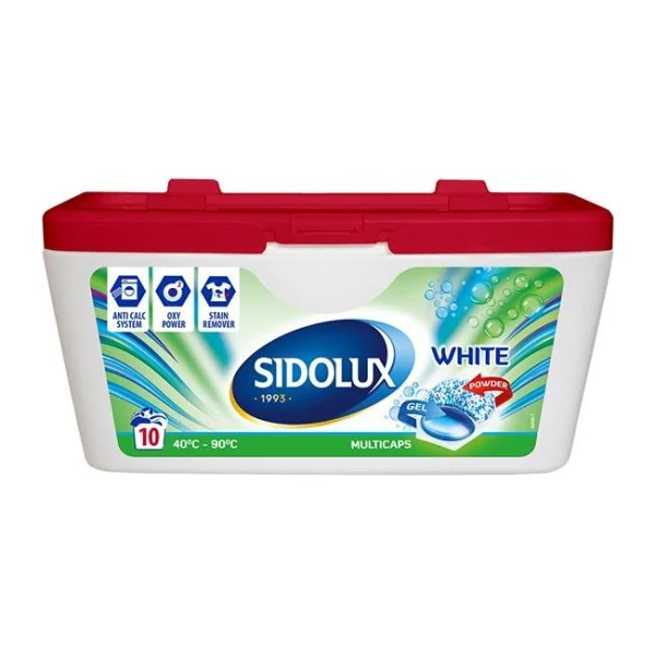 Sidolux pracie kapsuly multicaps white 10 ks 