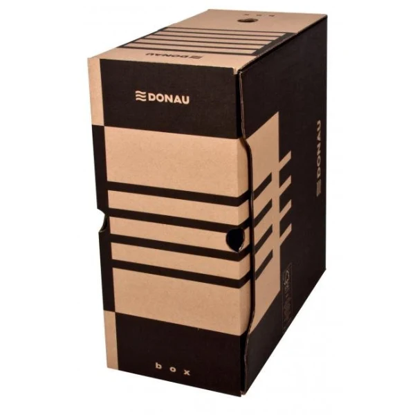 Archívny box DONAU 155mm hnedý 