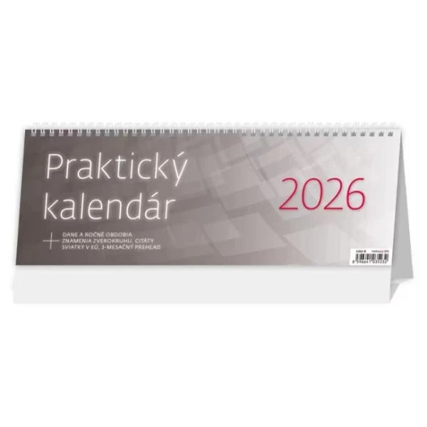 Stolový kalendár stĺpcový 33,6x12,1 cm - Praktický OFFICE 2026 