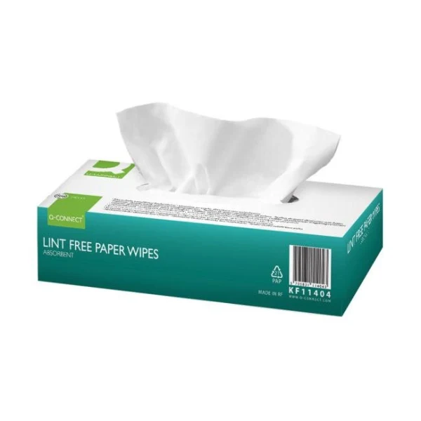 Čistiace papierové utierky 200ks biela Q-CONNECT 