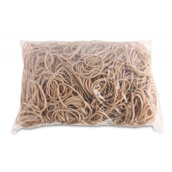 Gumičky Office Products 50mm 1kg prírodná farba 