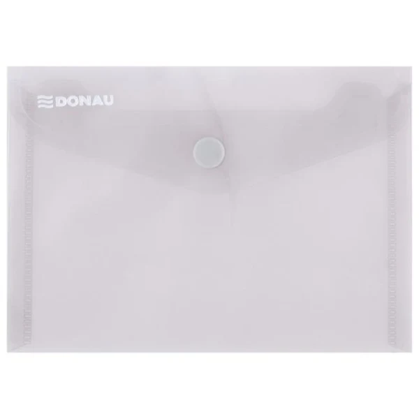 Plastový obal A6 s cvočkom DONAU dymový 