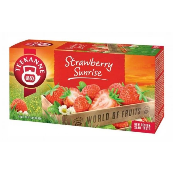 Čaj TEEKANNE ovocný Strawberry Sunrise HB 20 x 2,5g 