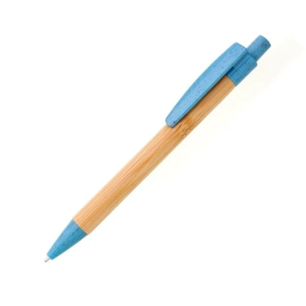 Bambusové pero BORGO STRAW modré 
