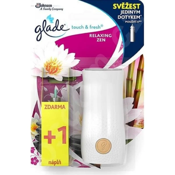 Glade Touch&Fresh osviežovač + 2 x 10 ml náplň Relaxing Zen 