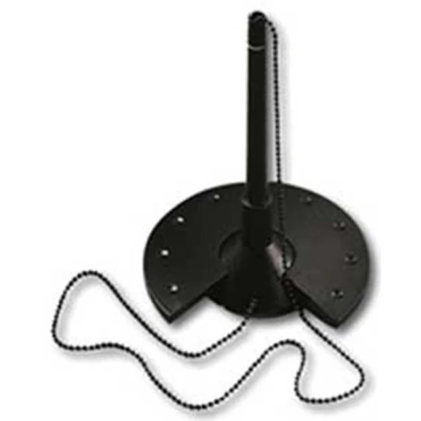 Pero s kruhovým čiernym stojanom 