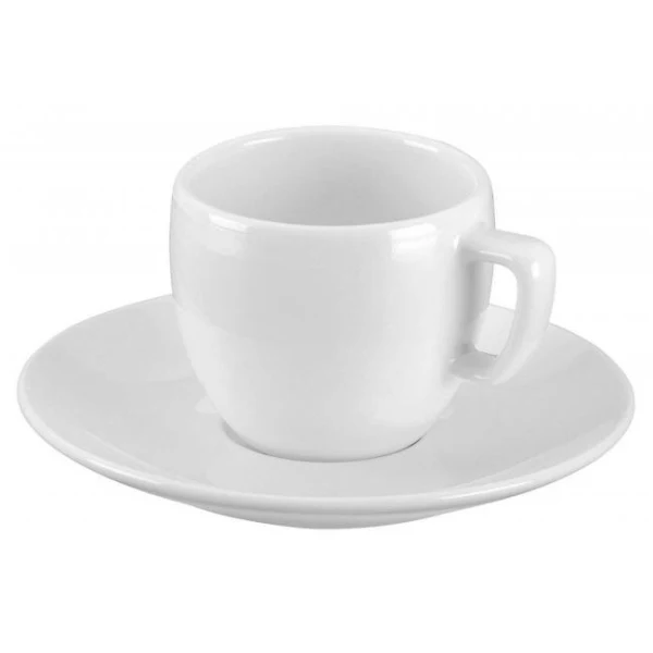 Šálky s podšálkami CREMA na espresso 75ml 6ks 