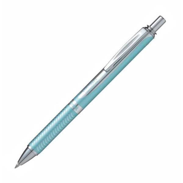 Gélový roller Pentel Energel Steel, svetlo modrý 