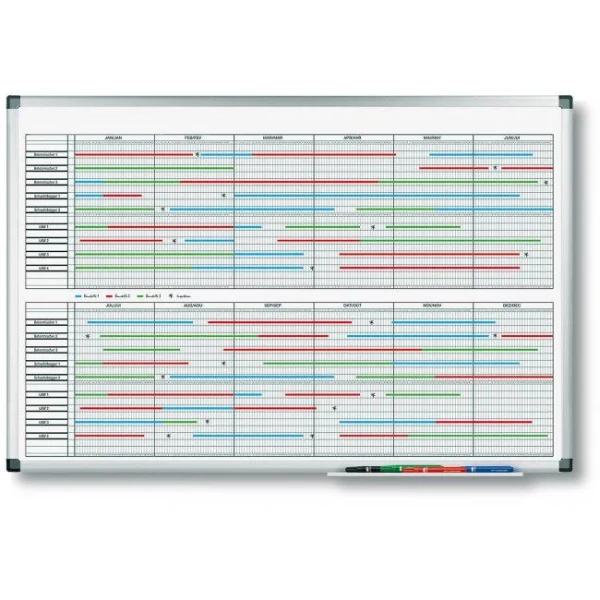 Plánovacia tabuľa PREMIUM na dlhodobé projekty 60x90 cm 