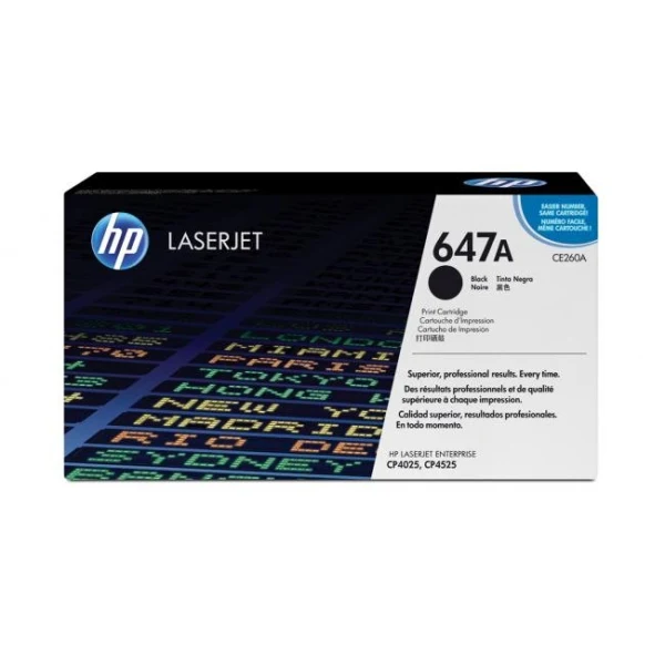Toner HP CE260A HP 647A black (8.500 str.) pre LaserJet CP4525