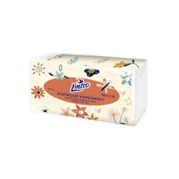 Vreckovky papierové Linteo vo vrecúšku, 180 ks 