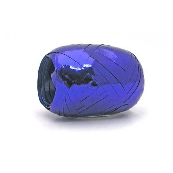 Vianočná darčeková stuha metalická modrá 5mm x 20m 