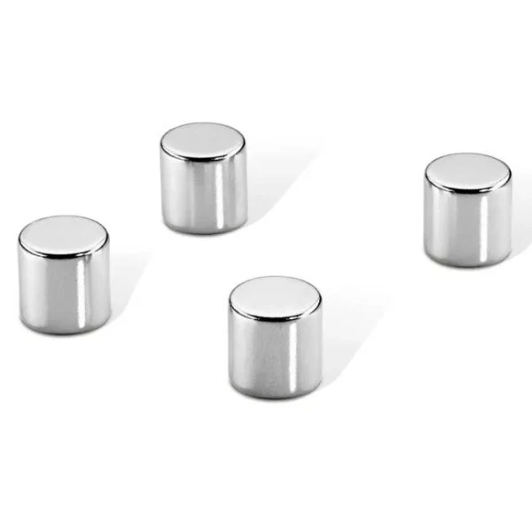 Magnety extra silné na sklenené tabule, valček 10 mm, 4 ks 