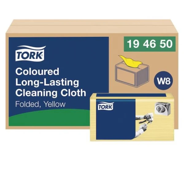 Čistiaca utierka 1-vrstv. TORK Long-Lasting žlté W8, 40 ks 
