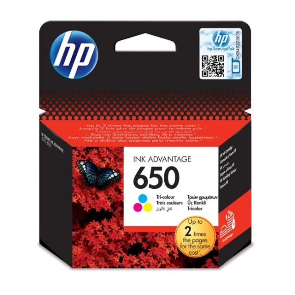 Atramentová náplň HP CZ102AE HP 650 color (200 str.) pre Deskjet Ink Advantage 1515/2515/2545/2645
