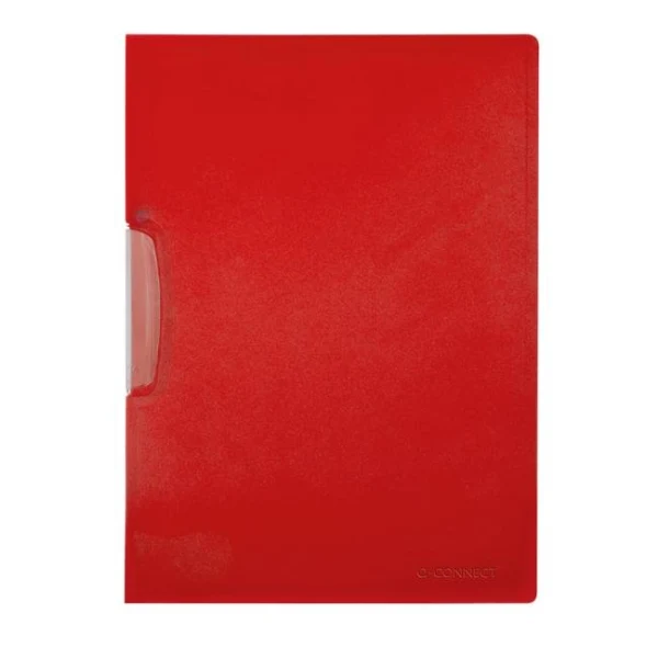 Obal s klipom plastovým Q-CONNECT červený 