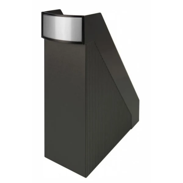 Stojan na časopisy Helit Linear čierny 