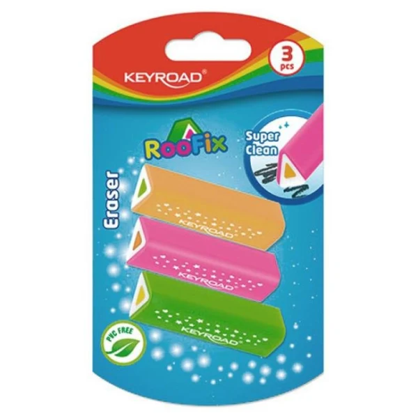 Guma univerzálna KEYROAD Roofix, blister 3 ks, mix farieb 