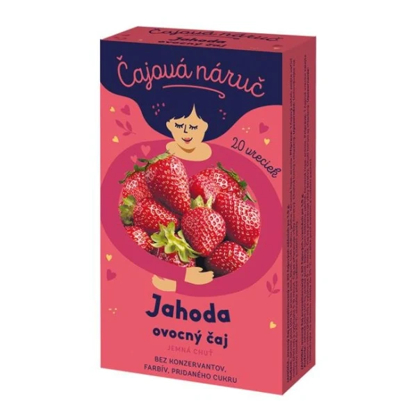 Čaj LEROS ovocný Čajová náruč jahoda 20 x 1 g 