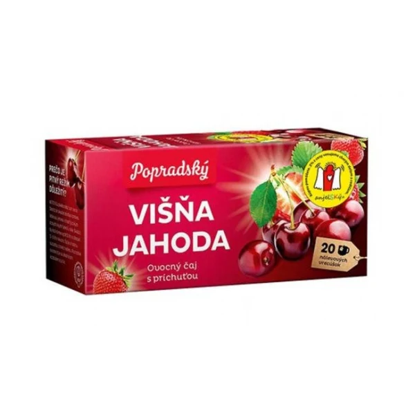 Čaj BOP ovocný višňa jahoda 20 x 2g 