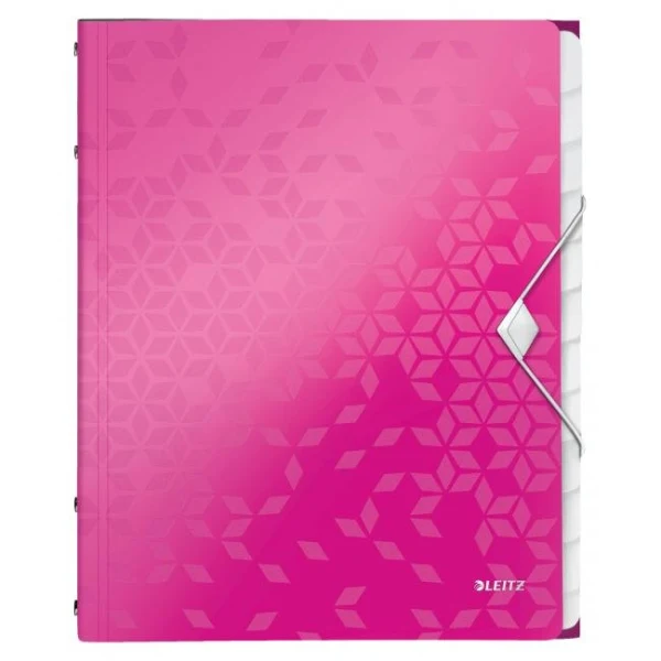 Triediaca kniha 12 Leitz WOW metalická ružová 