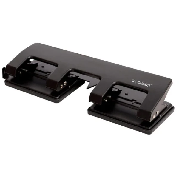 Štvordierovačka Q-CONNECT na 16 listov čierna 