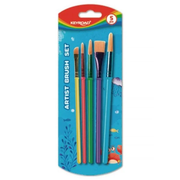 Sada štetcov KEYROAD, blister 5 ks, mix tvarov, mix farieb 