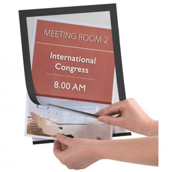 Samolepiaci držiak dokumentov A4 čierny 2 ks 