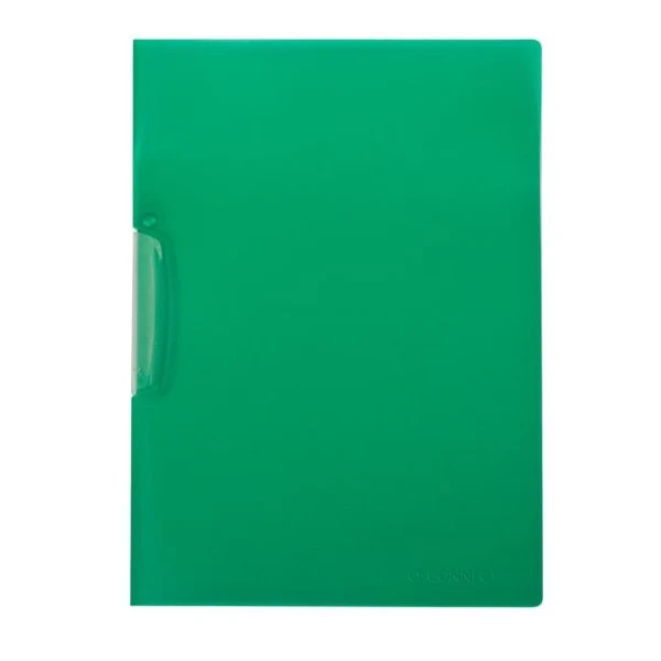 Obal s klipom plastovým Q-CONNECT zelený 
