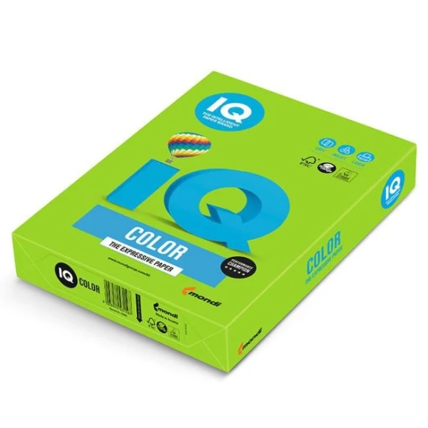 Farebný papier IQ color májovo zelený MA42, A4, 80g 