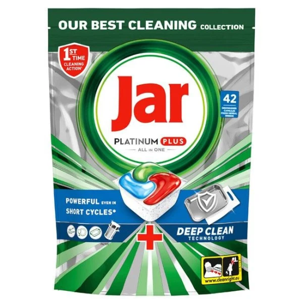 JAR tablety do umývačky riadu Platinum Plus Deep Clean 42ks 