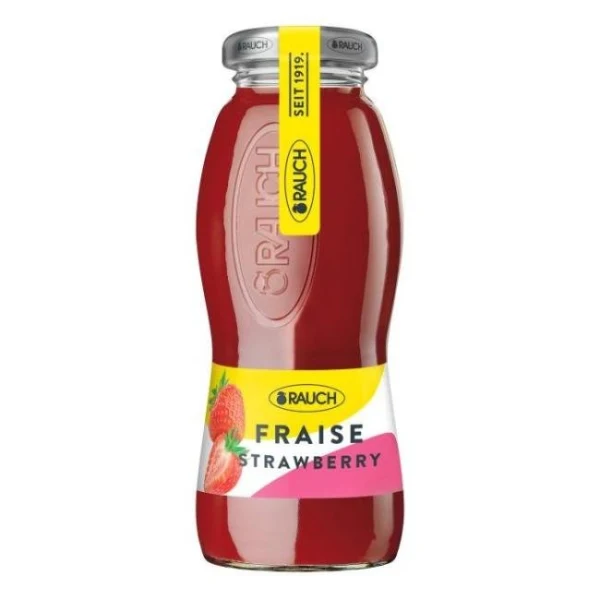 Džús RAUCH Jahoda 40% 24 x 0,2 ℓl VRATNÉ SKLO 