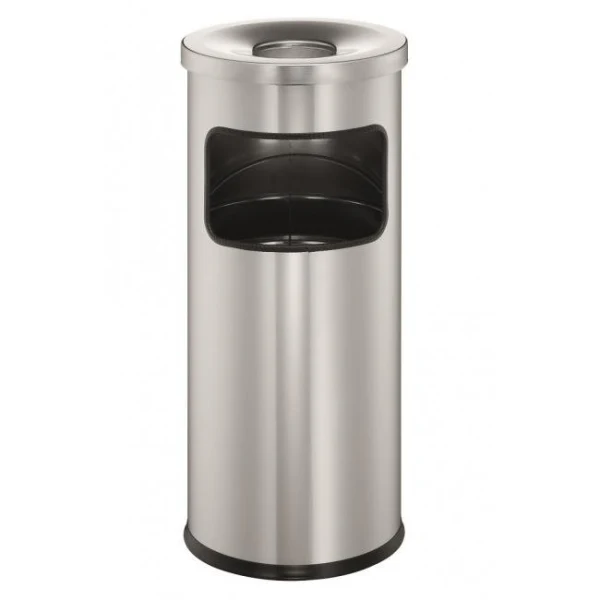 Kôš s popolníkom 17 ℓ strieborný 
